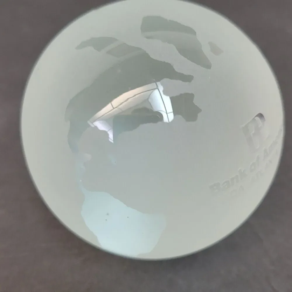Bank of America vintage glass